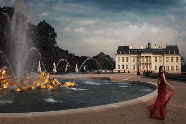 路易十四法式古堡水池