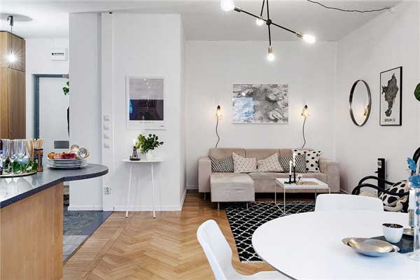 瑞典现代简约风格公寓设计8