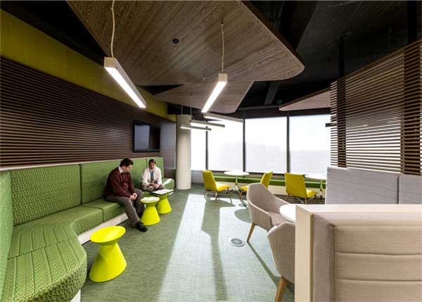 自然亮丽的办公空间软装设计