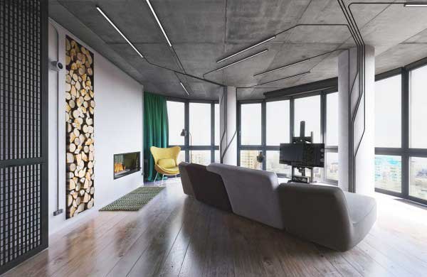 充满艺术气息的工业元素风格Loft设计3