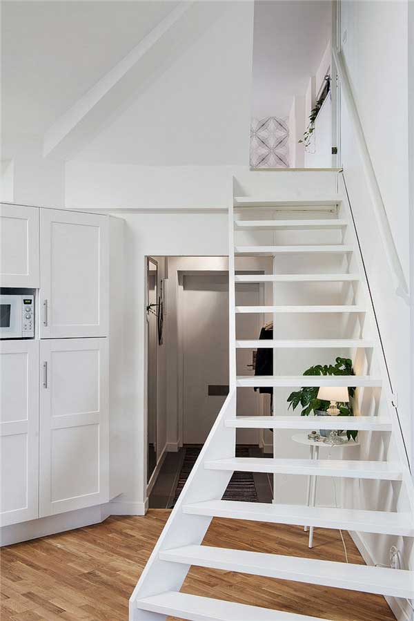  哥德堡舒适优雅的北欧纯白公寓设计6  