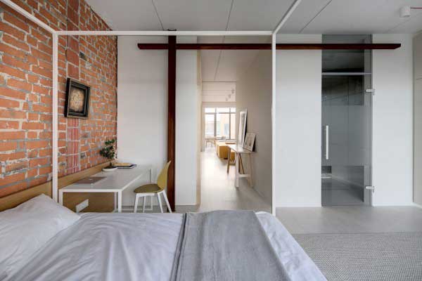  红砖墙：斑驳的精致演绎的现代公寓设计12