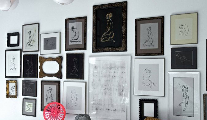 艺术家 Francine Turk的作品陈列室的软装设计风格